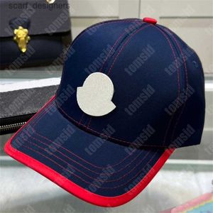 Ball Caps Mens Ball Caps Designer Chapeaux pour femmes MONCLAIR Canvas Baseball Caps Spring Automn Cap Adhade Ajustement Sun Broidered Hat Bonnet Casquette Y240409