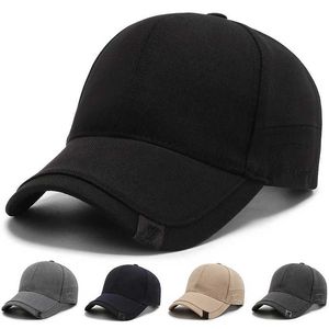 Ball Caps Mens Baseball Hat Cotton Button Golf Automne et Hiver Suncreen Dads Tamis Driver High Quality Q240429