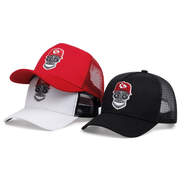 Gorras de bola para hombre gorra de béisbol bordada para hombres mujeres ajustable deportes al aire libre malla verano sombra sombrero transpirable