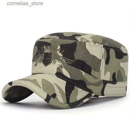 Casquettes de baseball Hommes Chapeaux Militaires Camouflage Chapeau Plat Casquettes Armée Brodées Pour L'extérieur Gorra Militar Casquettes Pour MenY240315