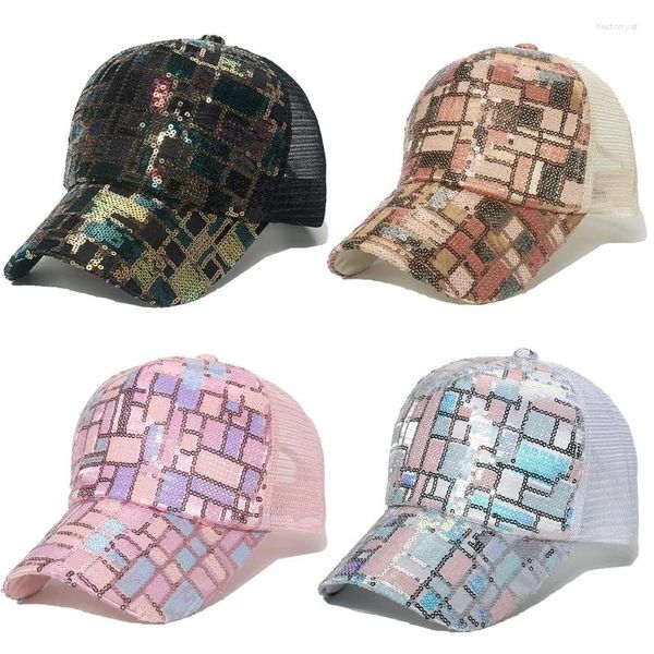 Casquettes de baseball à paillettes pour hommes et adultes, réglables, résistantes au soleil, Hip Hop, pour adolescents, pour sports de plein air, livraison directe, printemps et été