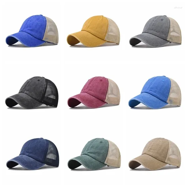 Casquettes de balle maille respirant réglable Protection solaire hommes casquette de camionneur été ombre unisexe en plein air femmes papa chapeau Baseball