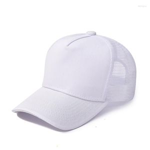 Capes à billes Mesh Breaspable Couleur solide Réglable Protection solaire camionneur Capeur Men de printemps d'été Femme Snapback Baseball