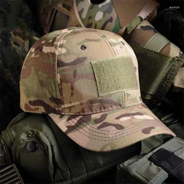 Gorras de béisbol militar camuflaje sombrero táctico mujeres hombres ejército combate Paintball senderismo ciclismo sombreros ajustable Snapback Sun