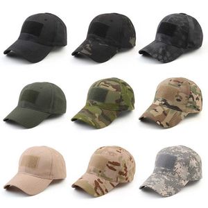 Ball Caps Militaire honkbalcaps Camouflage Tactisch leger Soldaat Combat Paintball Verstelbare zomer snapback Sun Hats Men Women R230220