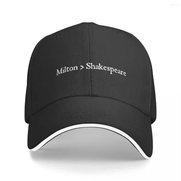 Ball Caps Milton Shakespeare pour les fans de John Auteur Paradise Lost Baseball Cap Birthday