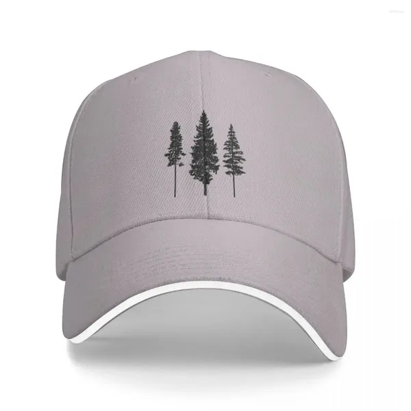 Ball Caps minimaliste skinny Pine Trees Baseball Cap Sun Sun pour enfants Chapeaux de plage Hommes Femmes