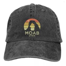 Ball Caps Moab Utah Retro Retro Vintage Baseball CAP Men de chapeau femme Visor Visor Protection Snapback Outdoor Mountain Natural For Travel Gift