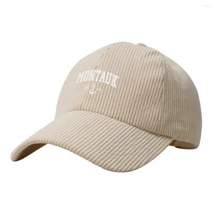 Ball Caps Montauk EST 1660 Cordigure Baseball Cap Place Hat Sun Trucker Custom Hats For Men Women's