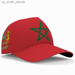 Kogelcaps Marokko honkbalkappen gratis op maat gemaakte naam team ma hat mar country vissen reizen Arabisch Arabisch natie koninkrijk vlag hoofddeksel l230523