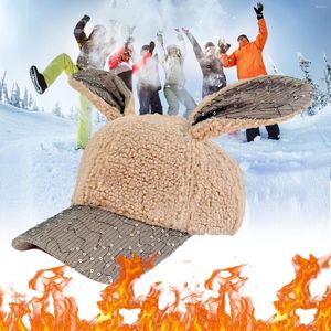 Kogelcaps Mushing hoed corduroy honkbal pet voor mannen dames sporthoeden warm winter outdoor reiss cadeau grappig