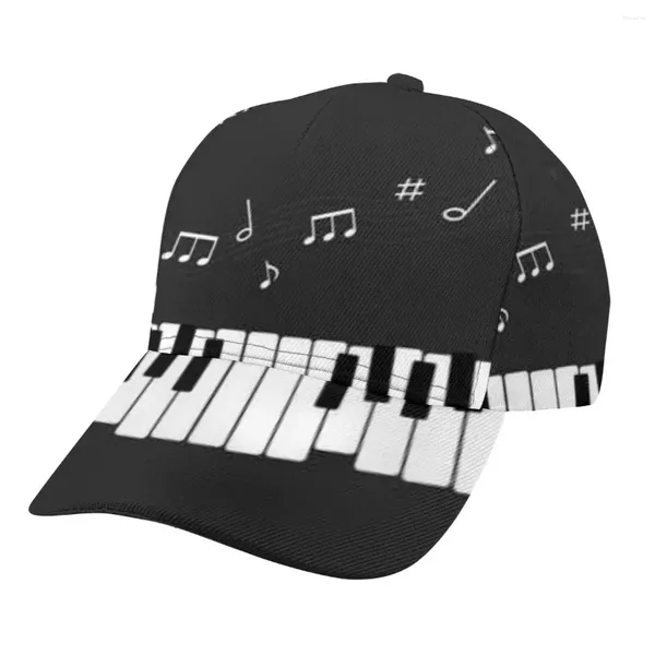 Ball Caps Music Piano and Musical Notes Outdoor Sport Cap Baseball Hat Men Femmes Visor Street Hip Hop