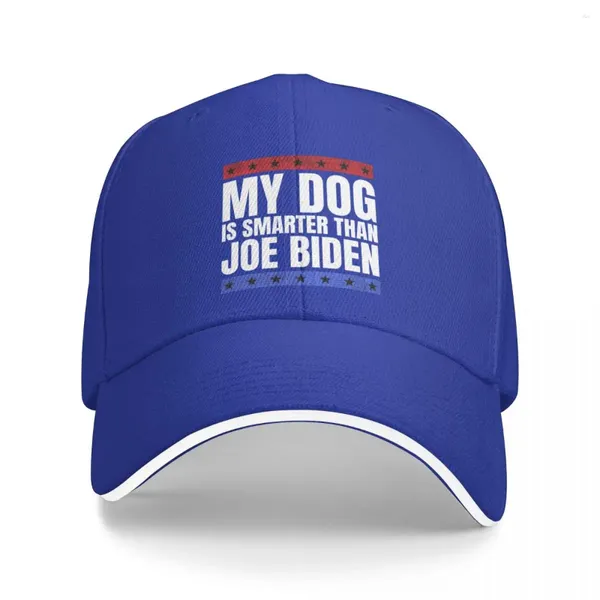 Gorras de béisbol Mi perro es más inteligente que Joe Biden - Divertida gorra de béisbol anti sol Bobble Hat Trucker para mujeres 2024 Hombres