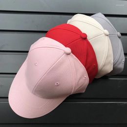 Kogelcaps myzoper 2023 vaste kleur unisex katoen ademende honkbal cap verstelbare lente herfst eenvoudige getij volwassen hiphop hoed