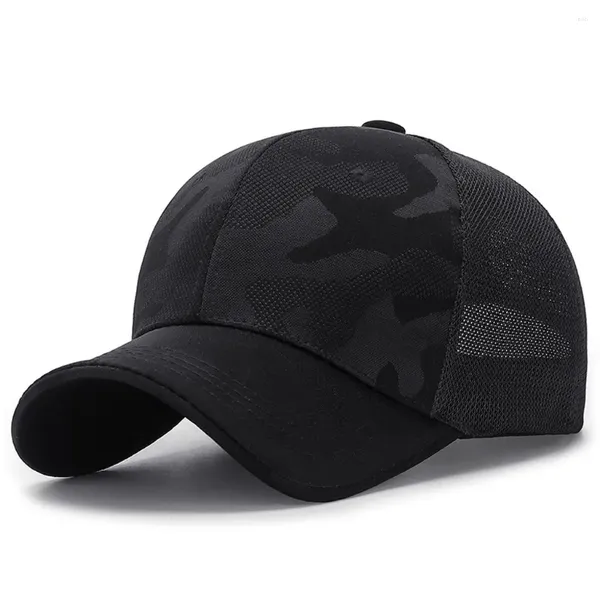 Casquettes de balle Casquette de camouflage neutre Casquette de sport respirante Femme Homme Outdoor Mesh 2023 Coupé Visière de fenêtre