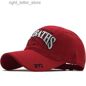 Ball Caps Nieuwe 100% katoen baseball cap hoed voor vrouwen mannen vintage papa hoed brief borduren brief outdoor sport caps YQ231214
