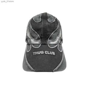 Ball Caps Nouveaux arrivages Luxury 2023 Thug Club Brodery Flame Ripped Mens Womens CHAP