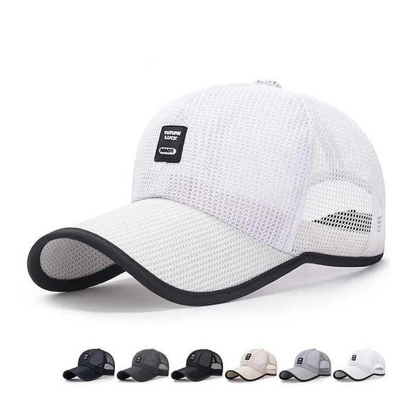 Ball Caps Nouvelle marque Femmes Men Men Baseball Cap d'été papa Mesh Fishhat Femelle Male Trucker Hat For Women Men Dropshipping J240425