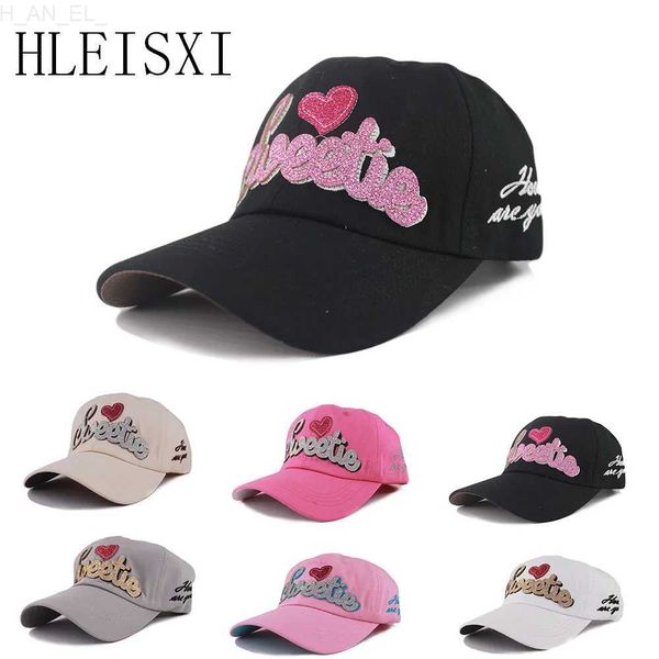 Gorras de bola Nuevo Casual Adulto Gorra de béisbol de verano para mujer Carta Sudor Gorras al aire libre Sombrero Niñas Hip Hop Gorro Moda Hueso Amor Cap L231212