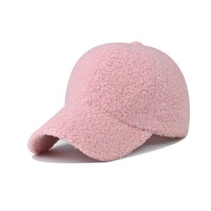 Kogelcaps Nieuwe Casual Outdoor Warm Winter Cap Girl Vrouwen Verstelbare kunstmatige lam Wol Baseball pet Hip-hop hoed Vizier Man Zon Hoed G230209