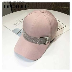 Casquettes de balle nouvelle mode strass ceinture femmes Baseball Cs Snack Sports C chapeau de soleil en plein air Gorilla noir HatC24319