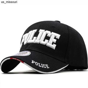 Gorras de béisbol Nueva POLICÍA Gorra táctica para hombre Gorra de béisbol SWAT Hombres Gorras Para Hombre Mujeres Snapback Bone Masculino Army Cap Letter J230520