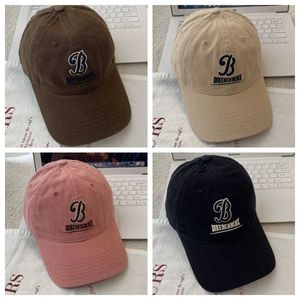 Casquettes de baseball Nouveau printemps et été Embryo B Lettre Deep Wide Baseball Hat Femmes Loisirs Personnalité Show Face Petit Chapeau Hommes Mode J240325