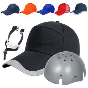 Gorras de bola El más nuevo casco protector de seguridad en el trabajo Bump Cap Hard Inner Shell Estilo de sombrero de béisbol para el trabajo Tienda de fábrica con protección para la cabeza YQ231201