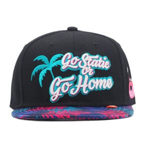 Gorras de béisbol Nifty Snapback Cap Go Static Or Home Flat Bill Estampado floral Gorra de béisbol Adultos y niños Tamaño Alemán Car Tuning Inspirado Marca