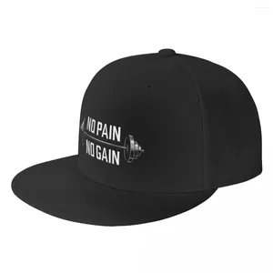 Caps à balle sans douleur gain de gymnase de motivation CITATION BOASABL CAP pour les hommes Femmes Bodybuilding Workout Flat Snapback Hip Hop Dad Hat Sports