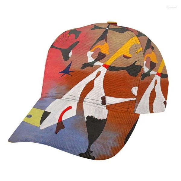 Gorras de bola Noisydesigns 2024 Gorra de béisbol Mujeres Partido Pintura al óleo Imprimir Hombres Ajustable Snapback Pareja Viajes al aire libre Joan Miro Dropship