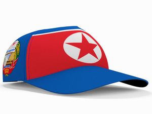 Ball Caps North Corée Baseball 3D Numéro de nom Made personnalisé Team KP Chapeaux PRK Country Travel Corée Nation DPRK Flags Headgear 26262334