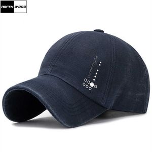 Gorras de béisbol NORTHWOOD Washed Thin Baseball Caps Summer Men Sports Caps Women Sun Visor Hat Bone Casquette Homme Dad Hats Gorras Trucker Cap Z0301