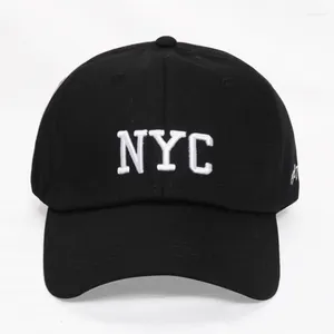 Ball Caps NYC Broidered Baseball Cap pour femmes hommes Snapback Hat Cotton USA Kpop Hop Hop Men's Dad's Outdoor Sports Sun Sun