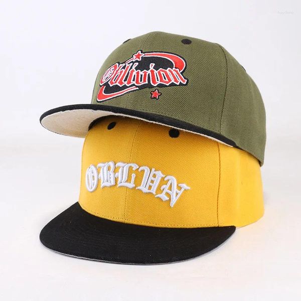 Tapas de pelota Oblvn Cap Street Dance Snapback Hip Hop Headwear para hombres Mujeres Adulto al aire libre Sol informal béisbol