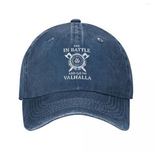 Ball Caps Odin Viking Zomer Vizier Cap Dames Baseball Die In Battle And Go To Valhalla Hoed Gewassen Katoen Sport Pet