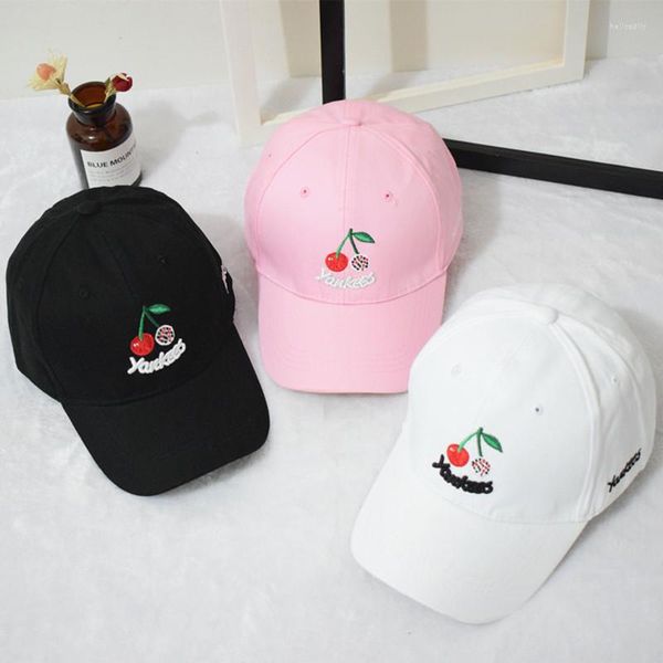 Gorras de béisbol a la venta 1 Uds. 2023, gorra de béisbol creativa de frutas americanas, gorra de camionero de cereza, gorra Snapback, Gorras de hueso para hombres y mujeres