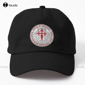 Ball Caps Orde van de Ridders Santiago Papa Hoed Leuke hoeden voor vrouwen Gepersonaliseerde Aangepaste Unisex Volwassen Tiener Jeugd Zomer Baseball Cap Grappig