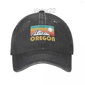 Balpetten Oregon Retro Vintage - Bergsouvenircadeau Woonplaats Wandelen Natuur Baseballpet Hoed Dames Heren Zh3i