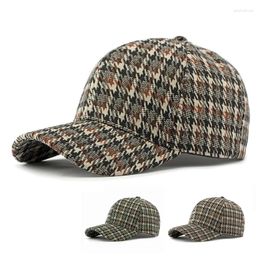 Ball Caps extérieur Baseball Cap Hat Chapeau Plaid Top Hard Top Femmes Suncreen Panama Sports Visor Hats