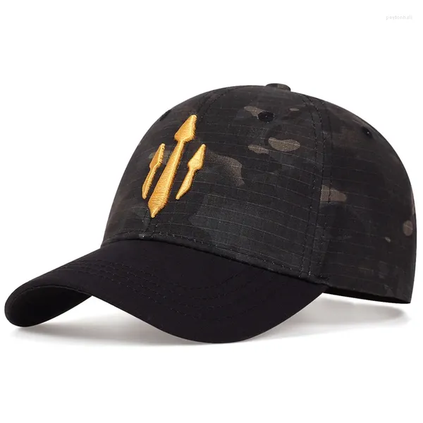 Gorras de bola Deporte al aire libre Gorra de béisbol Camuflaje Sombrero Simplicidad Táctica Militar Ejército Camo Caza para hombres Snapback Sombreros para el sol