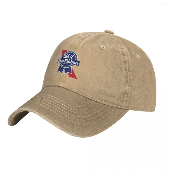 Gorras de bola Pabst Blue RibbonCap Cowboy Hat Streetwear Ny Cap Diseñador Hombres Mujeres