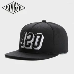 Ball Caps Pangkb Brand 420 Fo Twenny Cap Black Ventilation Quick Drying Snapback Hat Adult Hoofddeksels Outdoor Casual Sun Baseball Bone