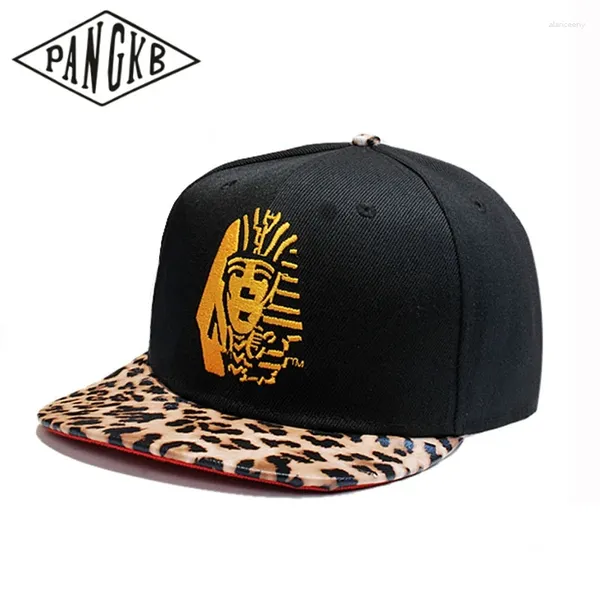 Gorras de bola PANGKB Brand Kings Cap Black Leopard Print Hip Hop Snapback Sombrero para hombres Mujeres Adulto Al aire libre Casual Sol Béisbol Hueso