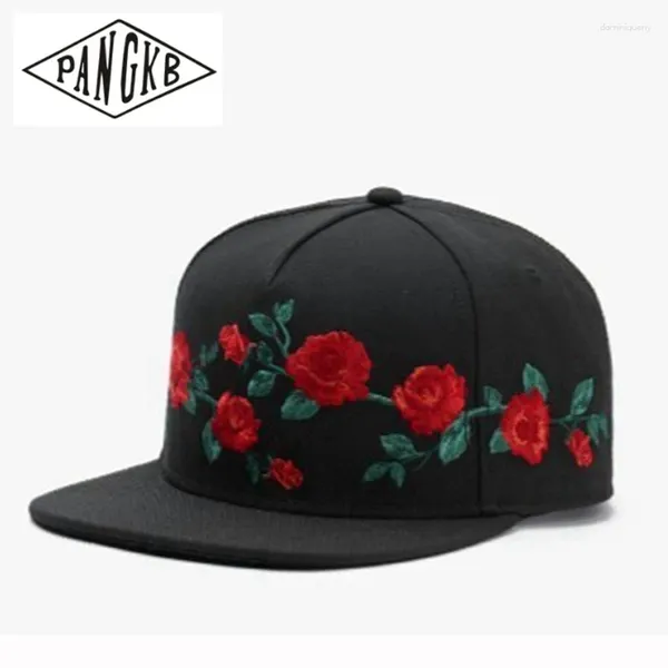 Casquettes de baseball PANGKB Marque MI CASA CAP Fleur Floral Noir Hip Hop Snapback Chapeau Pour Hommes Femmes Adulte En Plein Air Casual Soleil Baseball Os