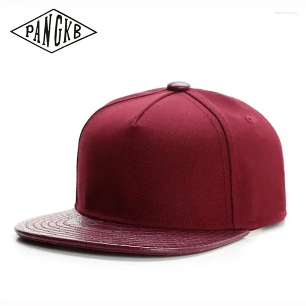 Casquettes de balle PANGKB marque PAC vin couleur Pure blanc adulte extérieur décontracté soleil casquette de Baseball hommes femmes Hip Hop sport basket-ball Snapback chapeau