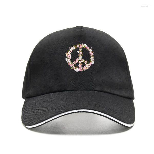 Gorras de béisbol Peace 60's Theme Sixties And Hippie Flower Symbol Hombres Mujeres Gorra de béisbol unisex 975