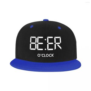 Ball Caps Personalized Beer Oclock Print Baseball Cap Men Women Flat Snapback Hip Hop Dad Hat Sports