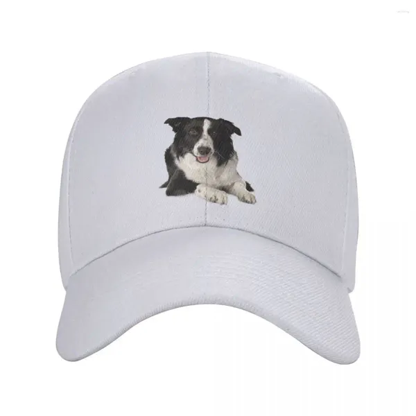 Casquettes de baseball personnalisées Border Collie Casquette de baseball Hip Hop Femmes Hommes Réglable Pet Dog Cadeau Trucker Hat Automne