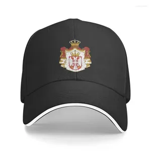 Casquettes de baseball Armoiries personnalisées Serbie Casquette de baseball pour hommes femmes réglable papa chapeau sport